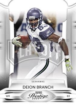 2009 Playoff Prestige #86 Deion Branch - Seattle Seahawks (Football Cards)