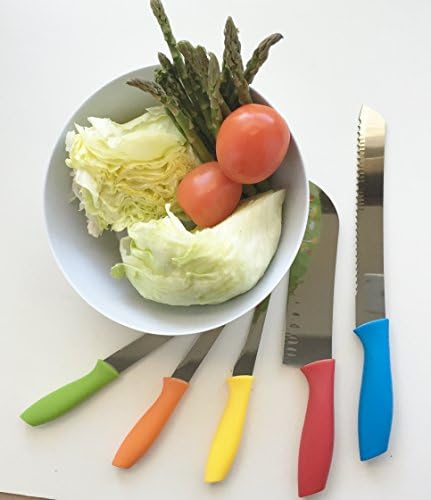 Kitchen Cooking Preparation Chef Colorful Knife Set 5 Piece