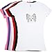Papillon - Ladies V-Neck Rhinestone Dog Breed Shirt - Tight Fitting - Runs Small