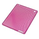 Premium Rain Drop TPU Silicone Skin Back Cover for iPad 2 - Clear Pink