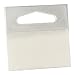 3M Hang Tab 1075 Clear, 2 in x 2 in, Conveniently Packaged (Pack of 50)