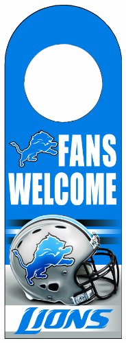 NFL Detroit Lions Wood Door Hanger