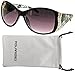 Vox Women's Polarized Sunglasses Designer Rhinestone Vintage Floral Eyewear
