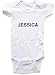 JESSICA - Name-Series - White, Blue or Pink Onesie / Baby T-shirt