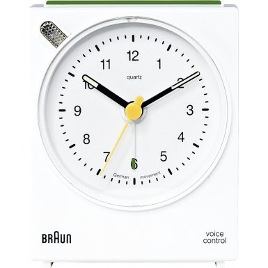 Braun - Sprachgesteuerter Wecker BNC004, weiß