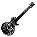 Spiderweb Design Skin Decal Sticker for Wii and Xbox 360/ Playstation 3 PS3 Guitar Hero III Gibson Les Paul Guitar Controller
