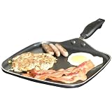 HamiltonBeach92005AluminumNonstickElite11InchSquareGriddle,Black