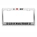 Glen Of Imaal Terrier Paw Love Heart Pet Dog License Plate Frame Tag Holder
