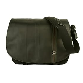 Crumpler Ugly Divorce 15"W Leather Laptop Shoulder Bag - Black