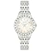 Timex Women\'s T2M572 Diamond Accented Silver-Tone Stainless Steel Bracelet Watch