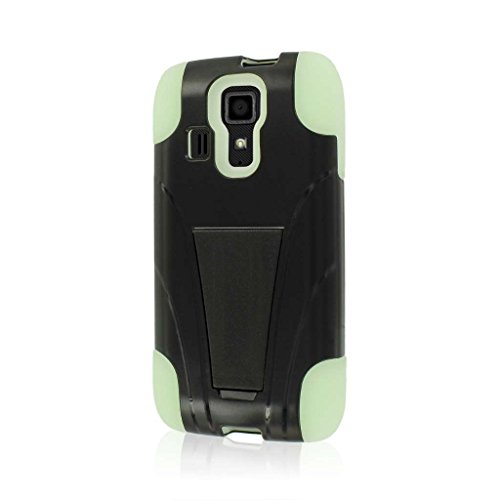 Empire MPERO IMPACT X Series Silicone Polycarbonate Hybrid Kickstand Case for Kyocera Hydro Icon / Hydro LIfe- Glow in the Dark Green