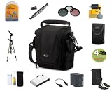 Sony DCR-SR40 / SR42 / SR60 / SR62 / SR80 / SR82 Accessory Kit (Includes 4 Year Extended Warranty, Lowepro Carrying Case and Memory Wallet, High Capacity Battery and Charger, 2GB miniSD Memory Card and Memory Card Reader, 57in Tripod, 3-Piece Filter Kit, Universal Screen Protectors, Lens Cleaning Kit, and LCD Cleaning Kit with Microfiber Cloth)