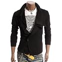 Doublju Mens Casual Highneck Buttonup Jacket(D06)