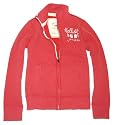 Hollister by Abercrombie & Fitch Mens Full Zip Logo Track Jacket Red
