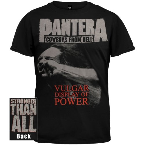 Pantera Stronger Than All Adult Men's Two Sides Black T-Shirt