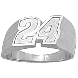 LogoArt Jeff Gordon Sterling Silver Ring, Size 6