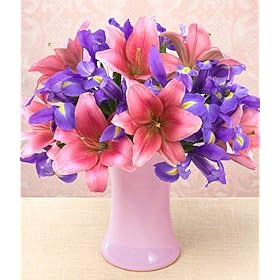 Flowers - Truly Spectacular Flower Bouquet with Vase