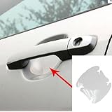 (4) Universal Clear Side Door Handles Paint Scratches Protective Film Vinyl