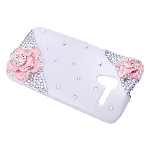 EVTECH(TM) 3D Handmade Crystal Eiffel Tower Rhinestone Diamond Bling Cover Hard Clear Case for Motorola Moto X (100% Handcrafted)