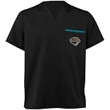 NFL Jacksonville Jaguars Black Scrub Top (Small) at Amazon.com