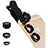 Aerb 3 in 1 Fisheye + 0.65X Wide Angle + 10X Macro Lens Clip-on Cellphone Lens Kit for iPhone 6/6S Plus SE 5 4, iPad, Galaxy and other Smartphone & Tablet