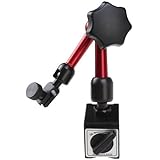 AGPtek&reg; 3-joint Red Adjustable Magnetic Base Holder for Digital Dial Indicator
