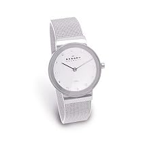 Skagen Women's Silver Dial Mesh Bracelet Watch #358SSSD
