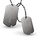 Personalized Gunmetal Double Dog Tag Gift