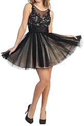 Cocktail  Sleeveless Tulle Lace  Ball Gown Homecoming Dress/Prom Dress/Party Dress/Mini Dress 