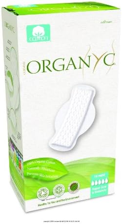 Organyc Maternity Pads with Wings, Organyc Day Super Mat Pad W-Sp, (1 CASE, 120 EACH)