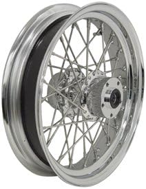 Rear 40 spoke wheel,18"x5.5" cus app,uw 3/4" axle & 86/99 brake disc & pulley,ss spokes