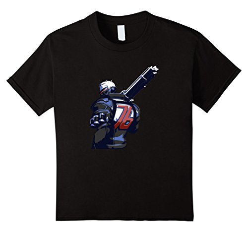 Kids Overwatch Soldier: 76 Vigilante Spray Tee Shirt 12 Black