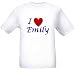 I LOVE EMILY - Name-series - White T-shirt