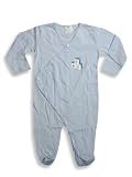 Bambolino - Newborn Baby Boys Long Sleeved Footed Coverall, Blue
