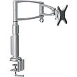 Silver Double-Arm Desktop Monitor Mount For Up To 26"