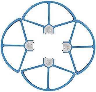 Areox Snap On/off Prop Guards 4 blue for DJI Phantom All Versions Phantom 3 Professional Advanced Tool Free Quick Release Quick Disconnect Propeller Protector