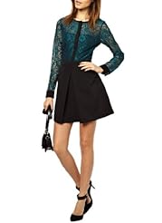 Long Sleeves Lace Cocktail 2014  Dress