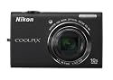 Nikon COOLPIX S6200 16 MP Digital Camera with 10x Optical Zoom NIKKOR ED Glass Lens and HD 720p Video (Black)
