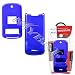 *NEW* Verizon Alltel Sprint Motorola Krzr K1m Solid Blue Crystal Snap-On Case Cover