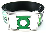 Comic Strip Green Lantern Printed Web Belt w/Buckle