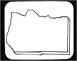 Decorated Mouse Pad with map, "black and white", "Equatorial Guinea"