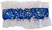 Kansas Garter - Kansas University Blue Garter with Jayhawk Logo