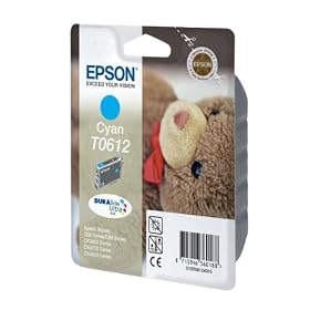Epson Original T061240  Cyan Ink Cartridge for Stylus D68/D88/DX3800/DX4200/DX4800 (Teddy)