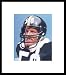Jack Lambert Framed Framed Art Poster Print, 13x15