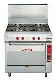 Vulcan-Hart GH72 Heavy-Duty Gas Ranges - 2 Hot Top Sections With 4 Burners, Standard Oven