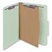 Smead Classification Folders, 2/5-Cut Tab, One Divider, 2-Inches Expansion, Letter Size, Gray/Green, 10 per Box (13776)