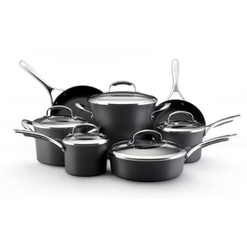 KitchenAid Gourmet Hard Anodized Nonstick 12-Piece Cookware Set