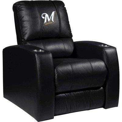 Home Theater Recliner with MLB Logo Panel Team: Milwaukee Brewers Secondary