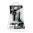Lux Universal Apple iPod USB Charger Kit - USB Retractable Hotsync Cable - USB Home Travel Charger - USB 12V Cigarette Lighter Charger - Black