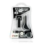 Lux Universal Apple iPod USB Charger Kit - USB Retractable Hotsync Cable - USB Home Travel Charger - USB 12V Cigarette Lighter Charger - Black